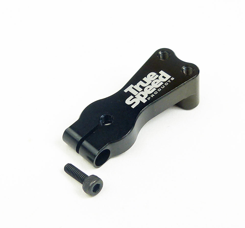 BLACK ALUM. EXTENDED FRONT MOUNT SERVO ARM (M3, 25T)