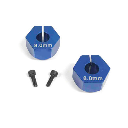 12MM CLAMPING HEX for 5MM AXLE, 8MM OFFSET (pr) (Copy)