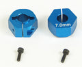 12MM CLAMPING HEX for 5MM AXLE, 7MM OFFSET (pr)